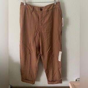 a new day Women's Brown Cropped Trousers
